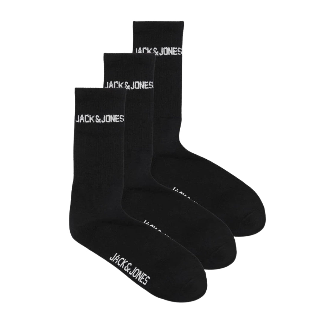 Jack & Jones Men's Melvin 3-Pack Socks | Black