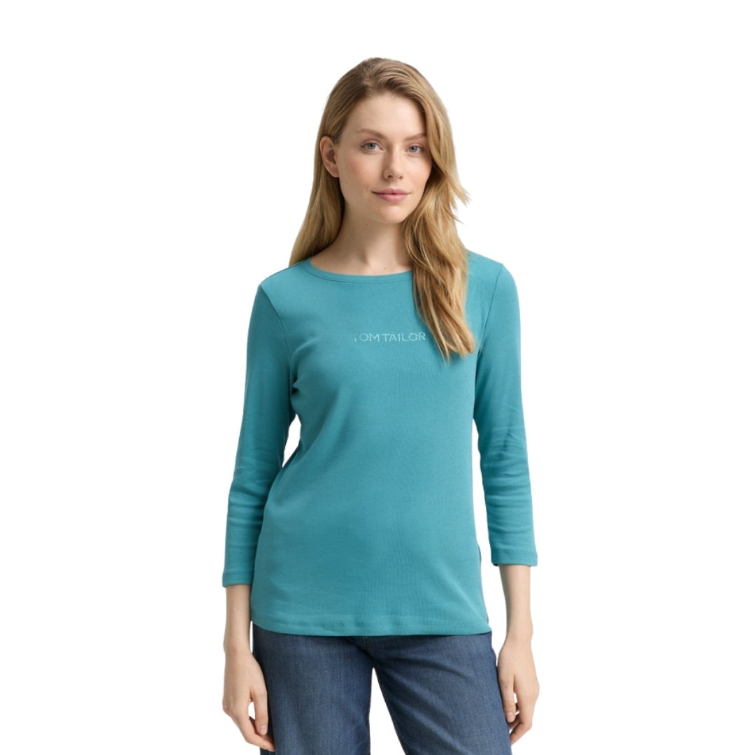 Tom Tailor Long Sleeve Women's Top | Green