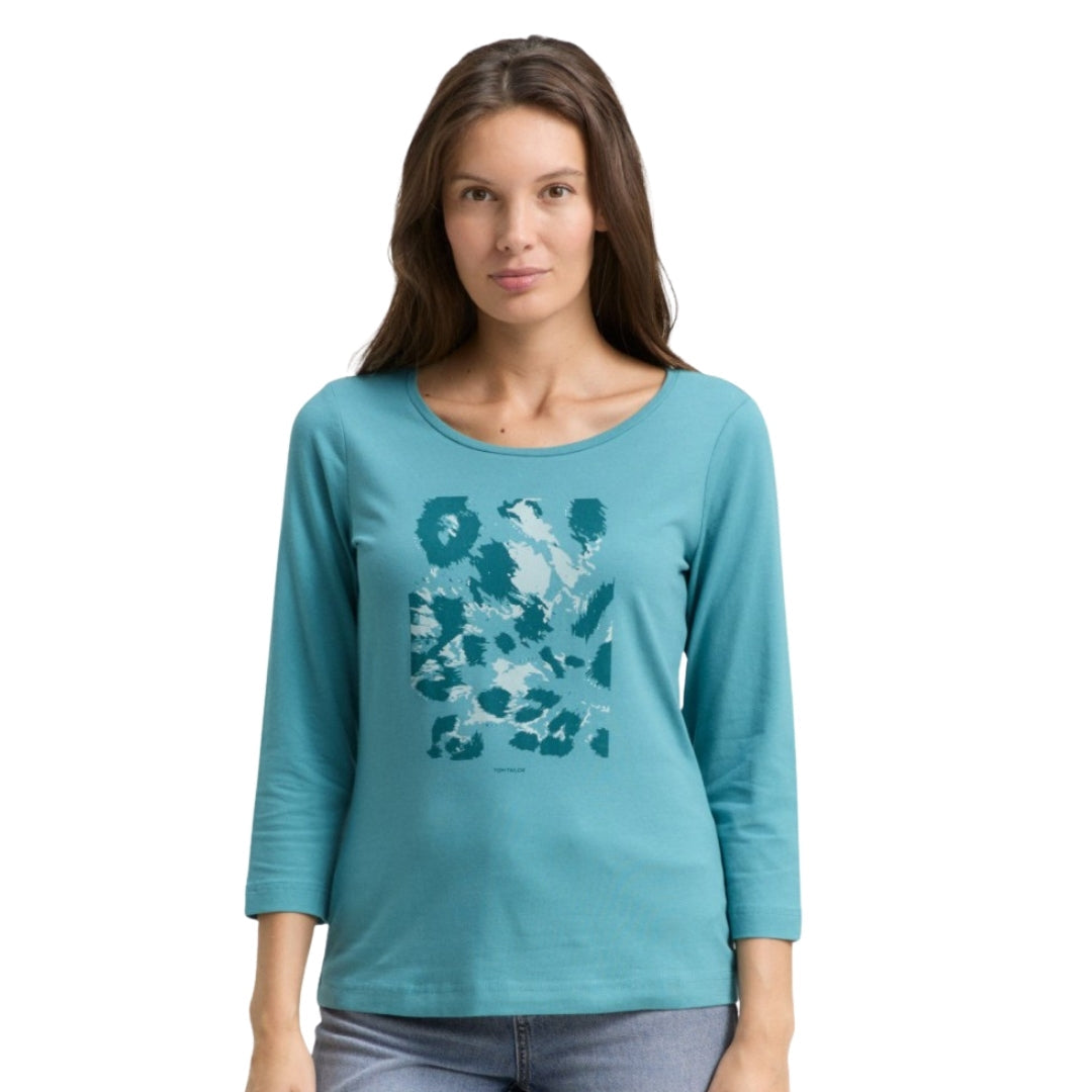 Tom Tailor Long Sleeve Women's Top | Green
