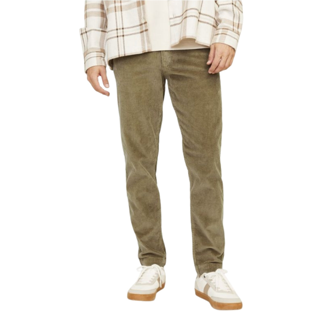 Jack & Jones Harvey Corduroy Chino Trousers | Brown