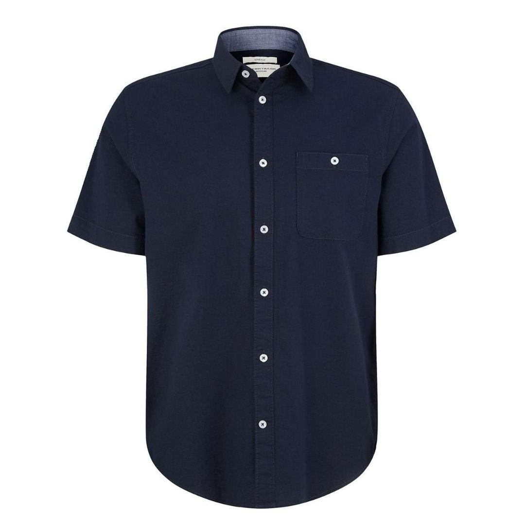 Tom Tailor Shirt Sleeve Shirt Blue