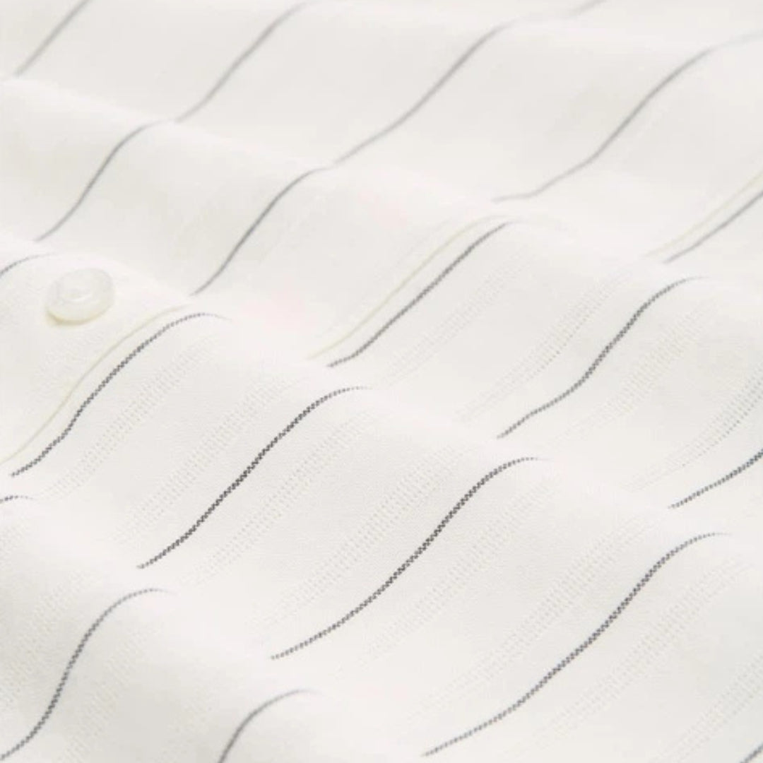Tom Tailor Men White Striped Shirt