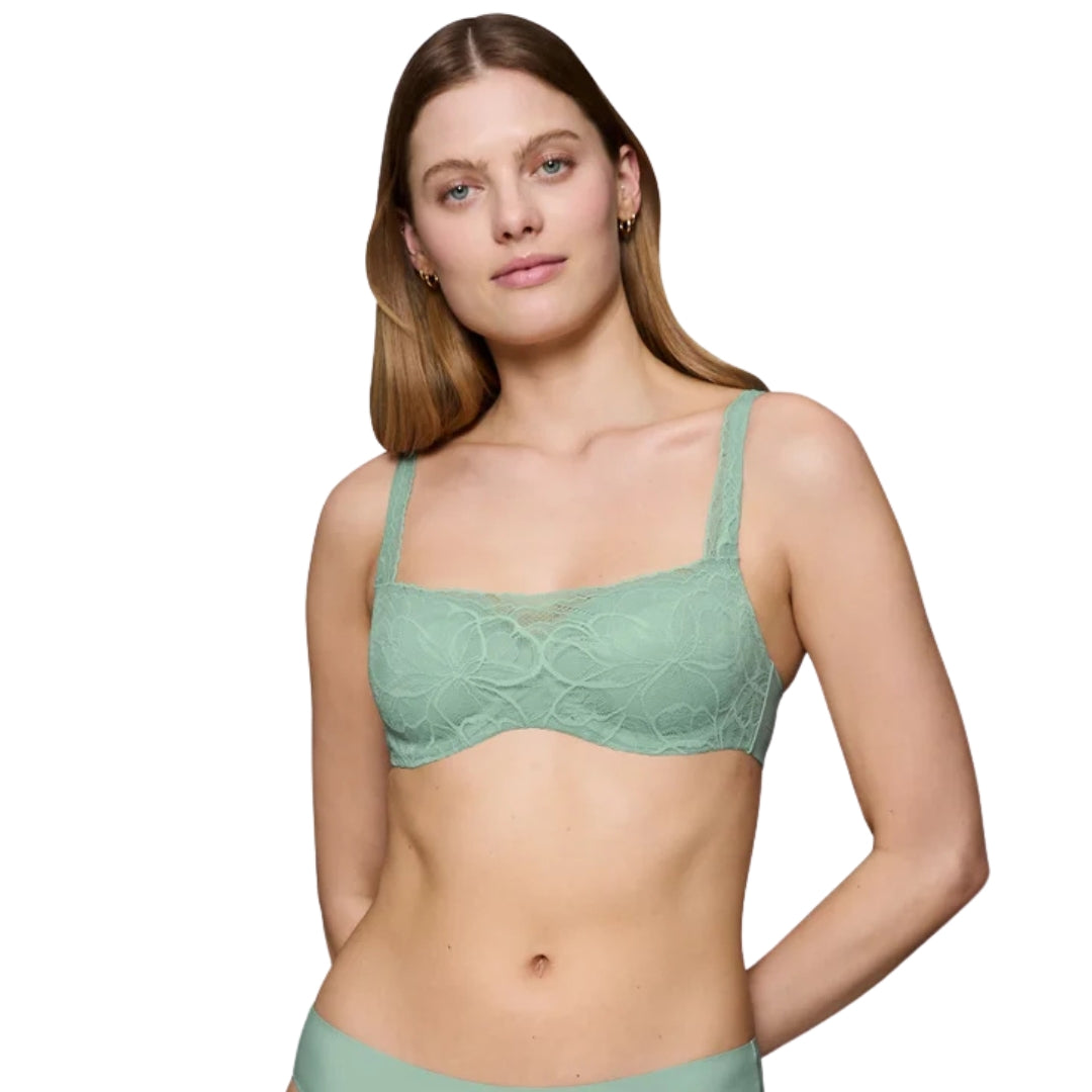 Triumph Body Make-Up Illusion Lace Balconette | Bra | Green