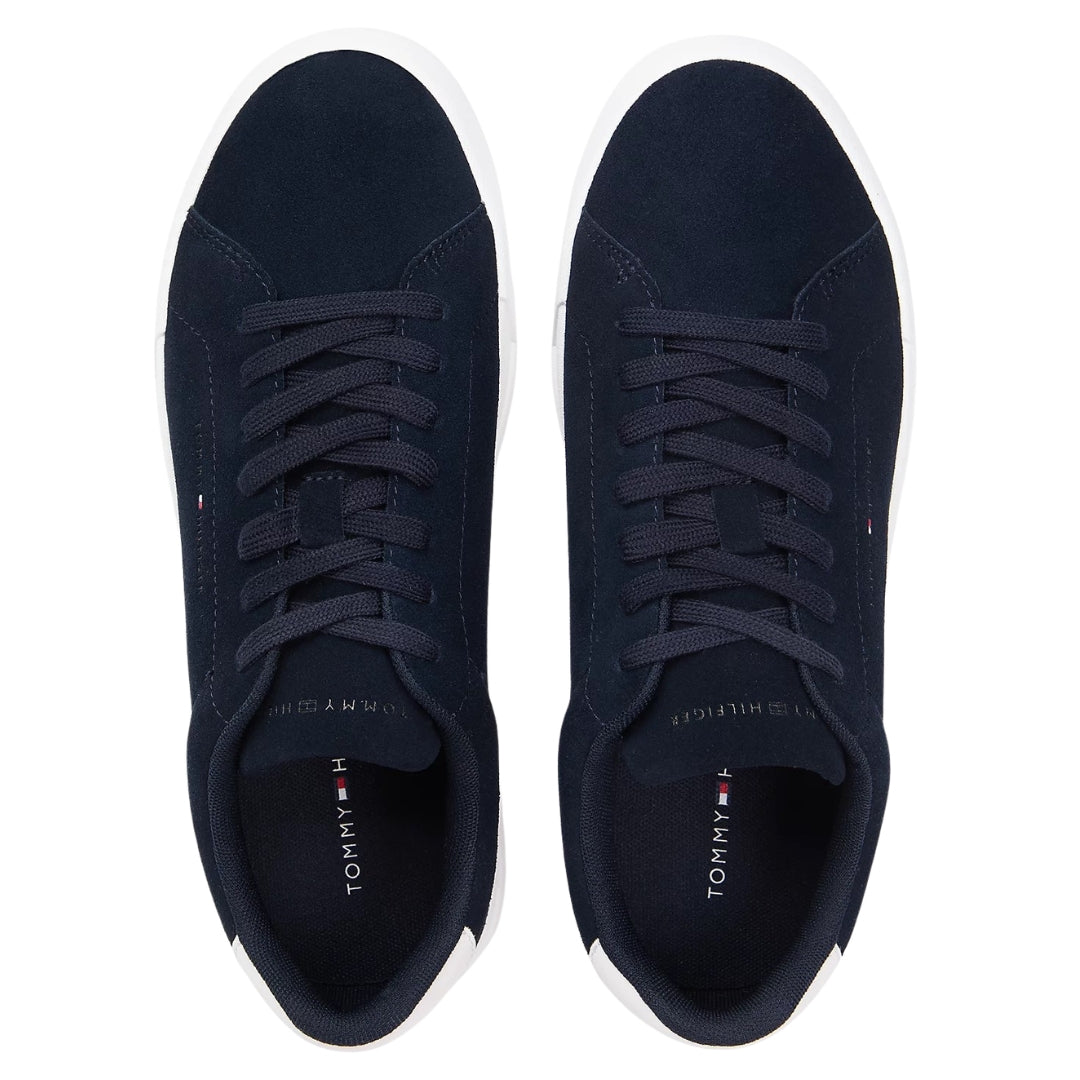 Tommy Hilfiger Men Blue Suede Shoes