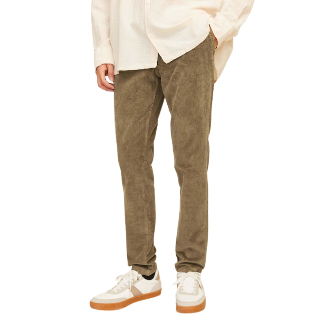 Jack & Jones Men's Corduroy Chino Trousers | Brown