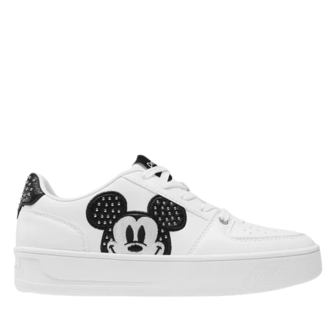 Desigual Mickey Mouse White Sneakers