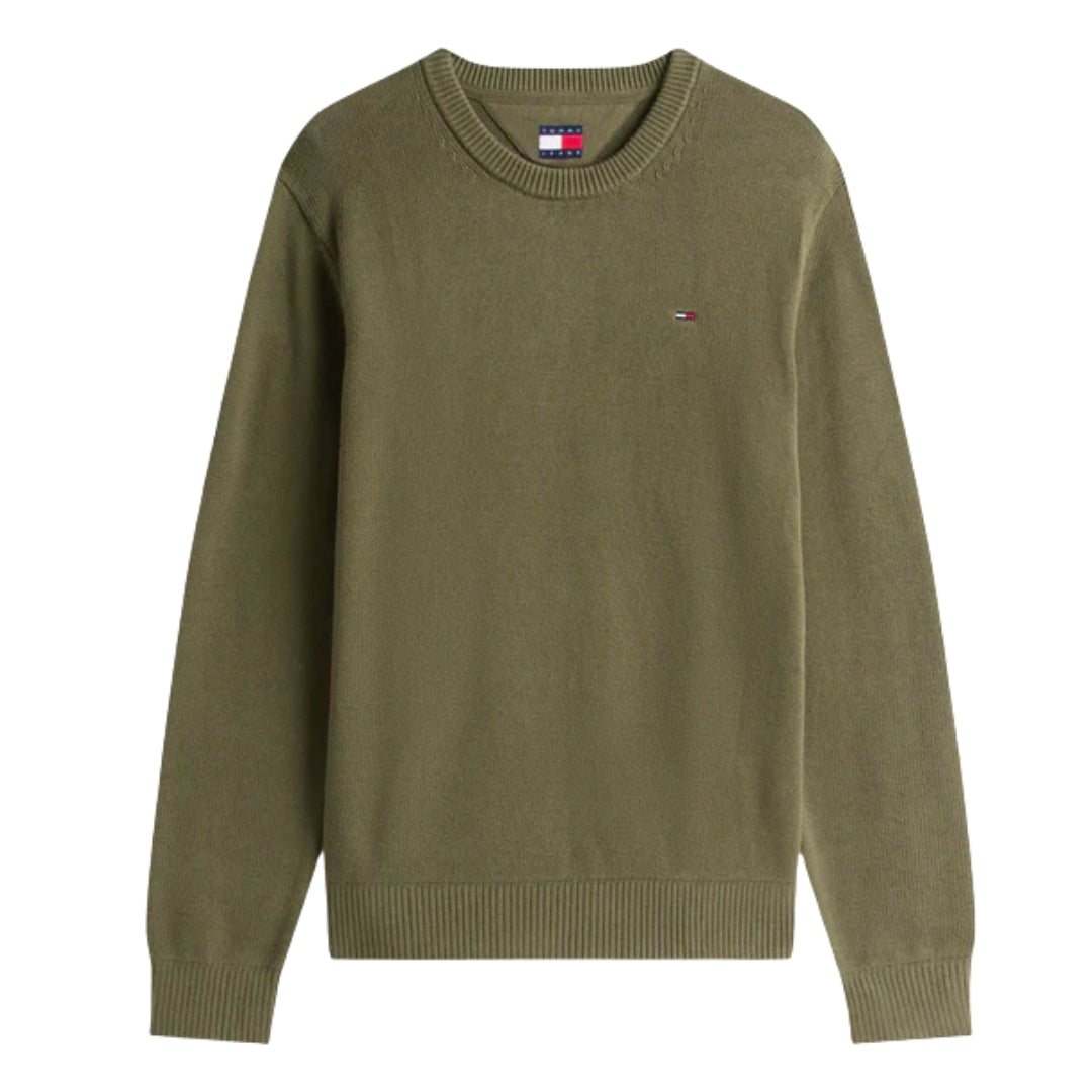 Tommy Hilfiger Men Cotton Khaki Pullover