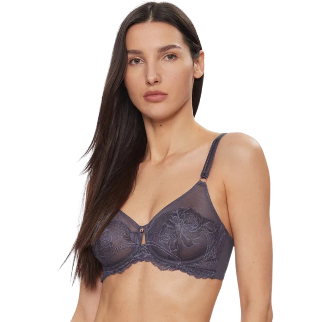 Triumph Wild Peony Florale W01 | Bra | Dark Blue