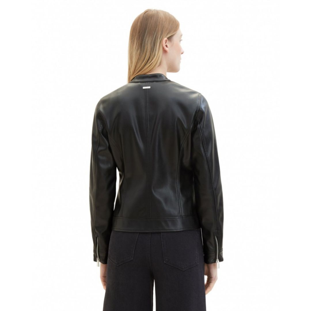 TOM TAILOR Faux Leather Biker Jacket