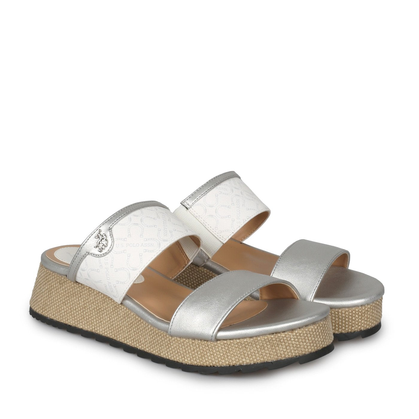 U.S. Polo Assn. KATE003.MET-SIL-WHI01