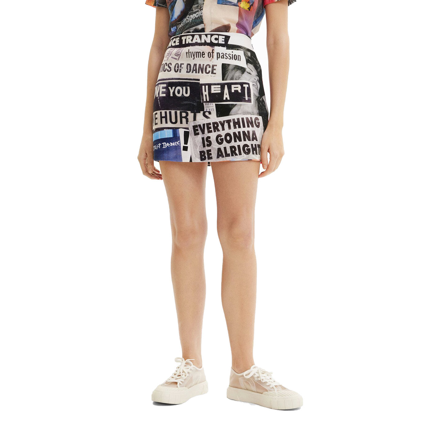 Desigual Fal Collage Skirt