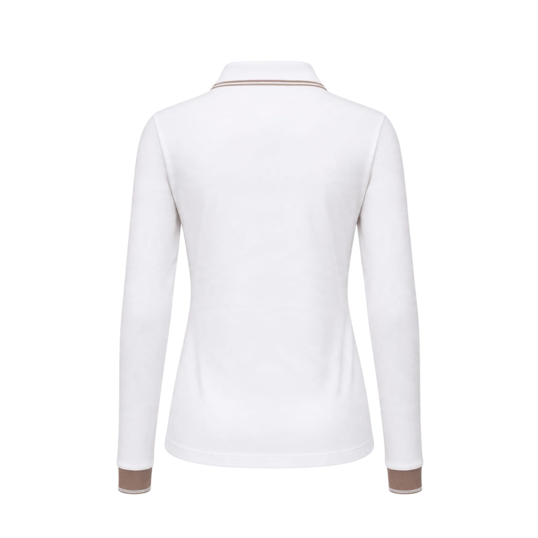 U.S. Polo Assn. Women's Long Sleeve Polo Shirt | White