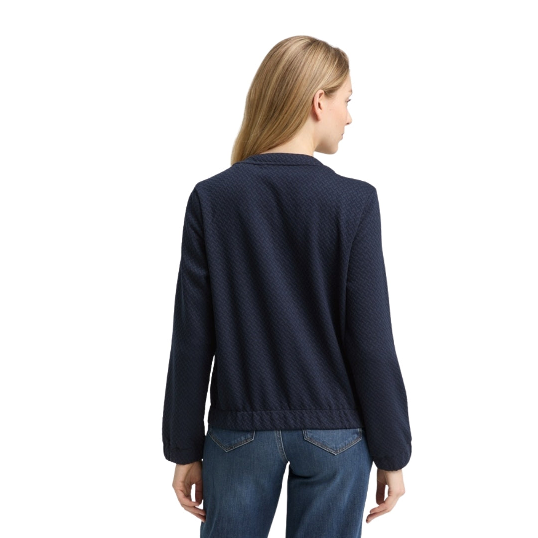 Tom Tailor Women's Cardigan | Blue – back view