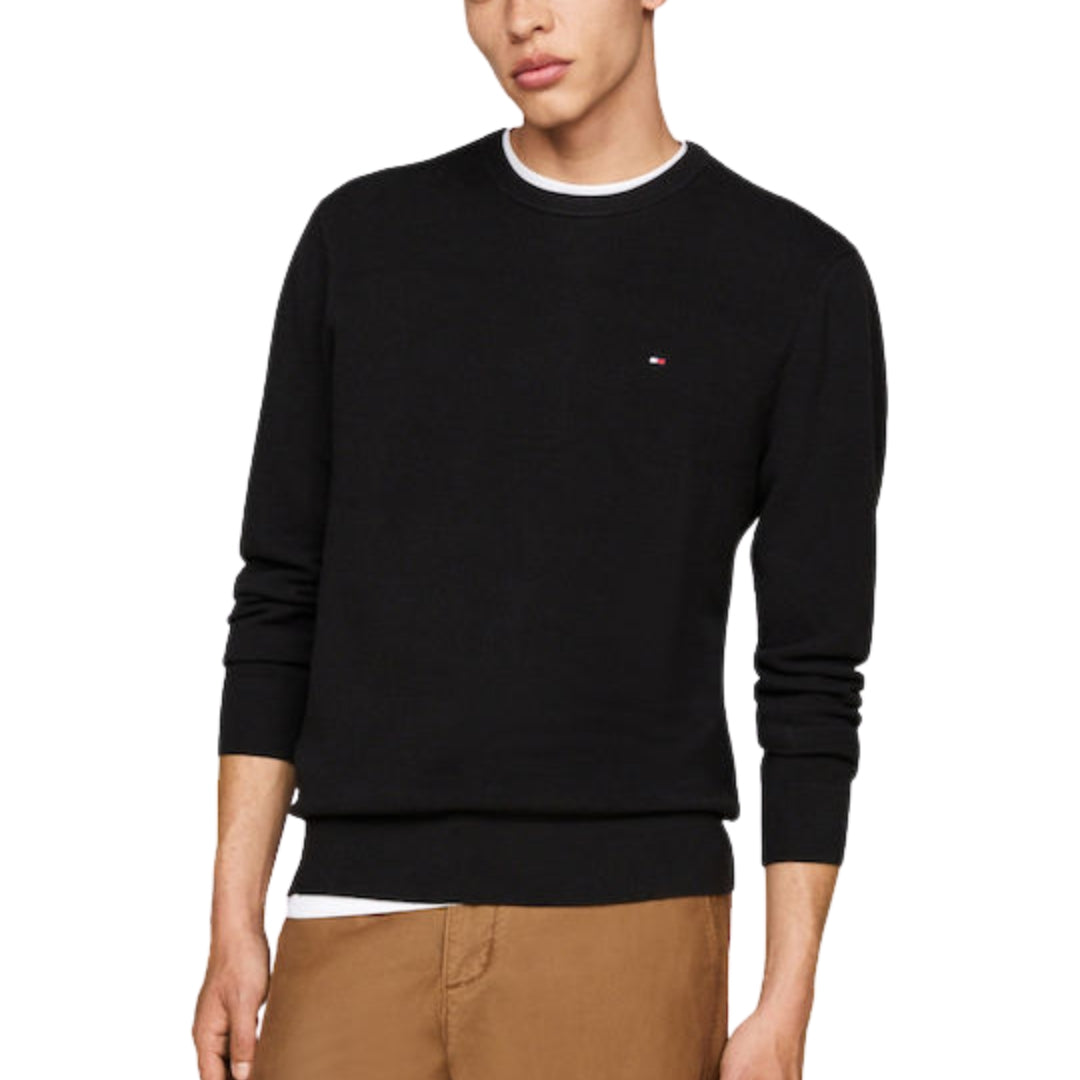 Tommy Hilfiger Black Cotton Pullover