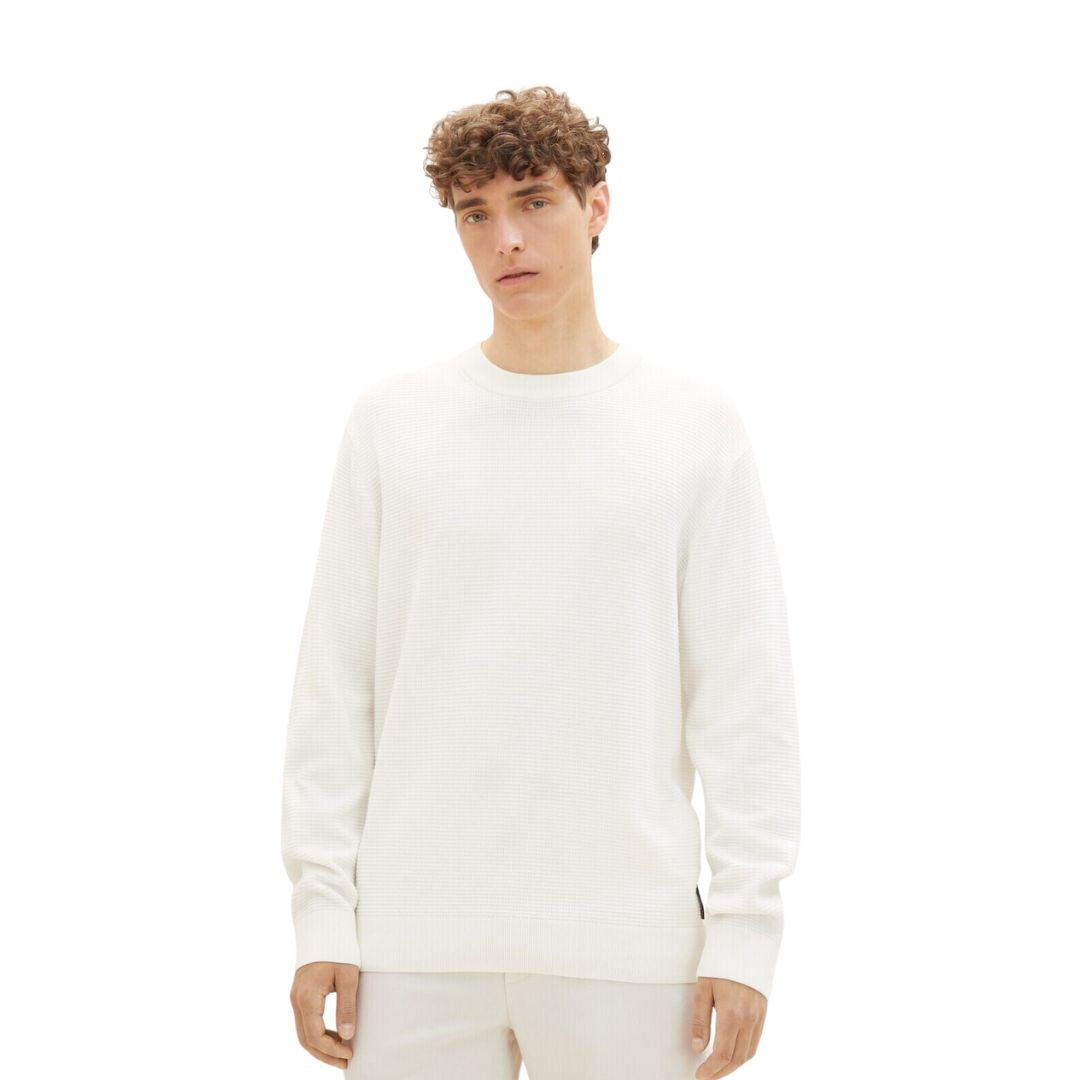 Tom Tailor White Pullover