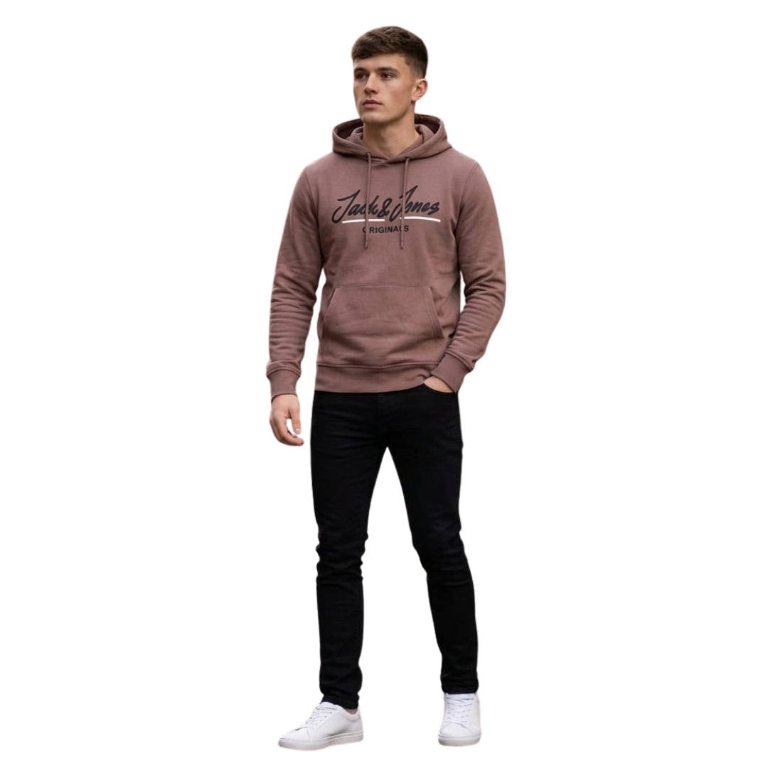 Jack & Jones Men's Hooded Sweater | Mauve Purple