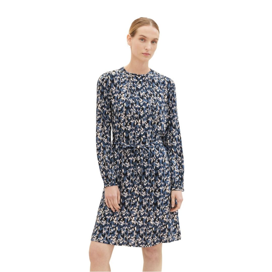 Tom Tailor Blue Print Dress