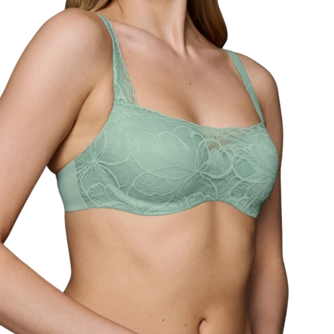 Triumph Body Make-Up Illusion Lace Balconette | Bra | Green
