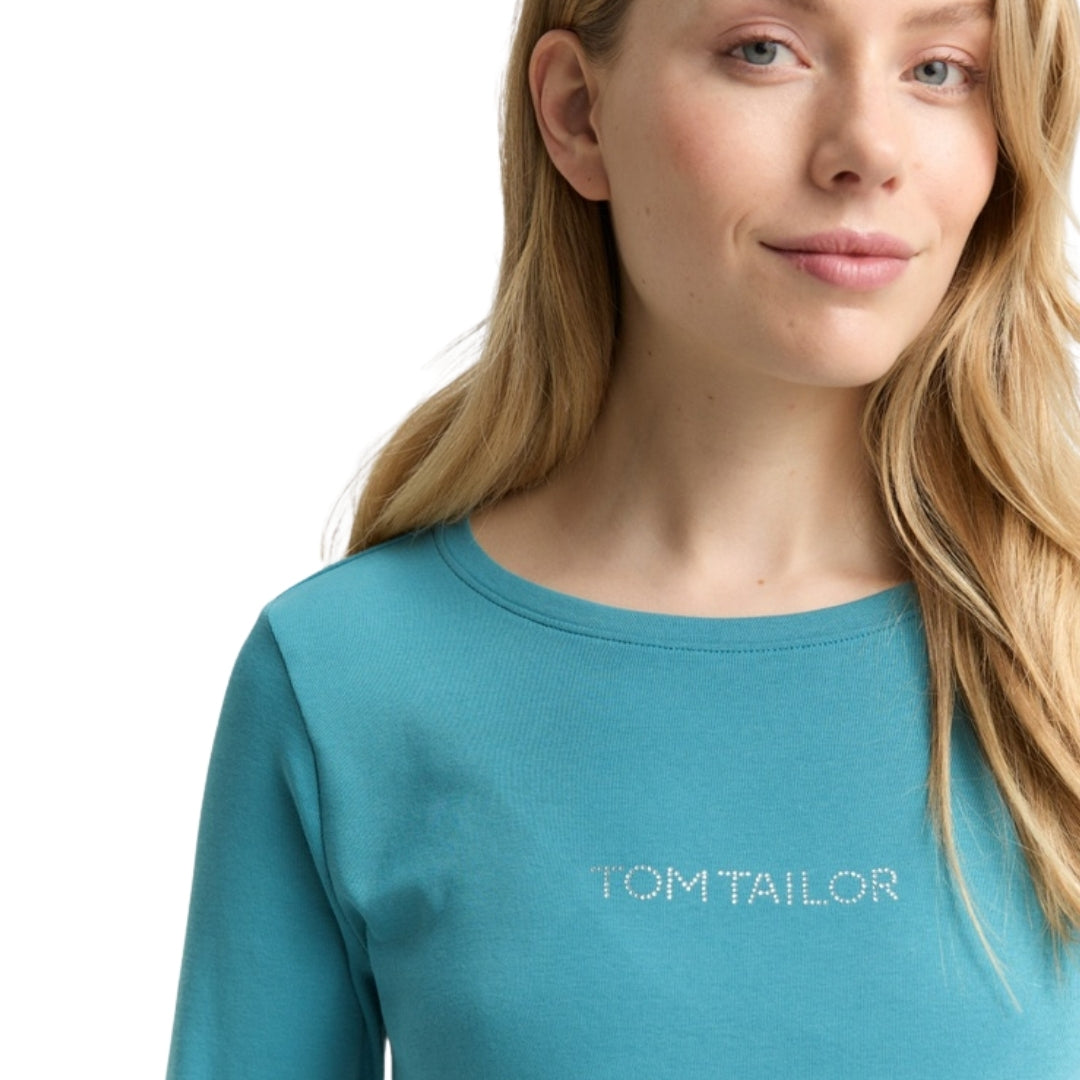 Tom Tailor Long Sleeve Women's Top | Green