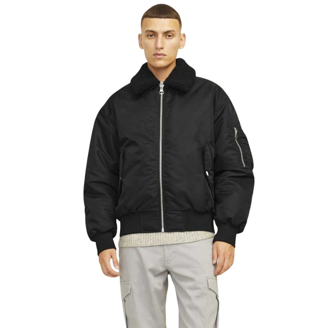 Jack and Jones Winter Bomber Jacket Black