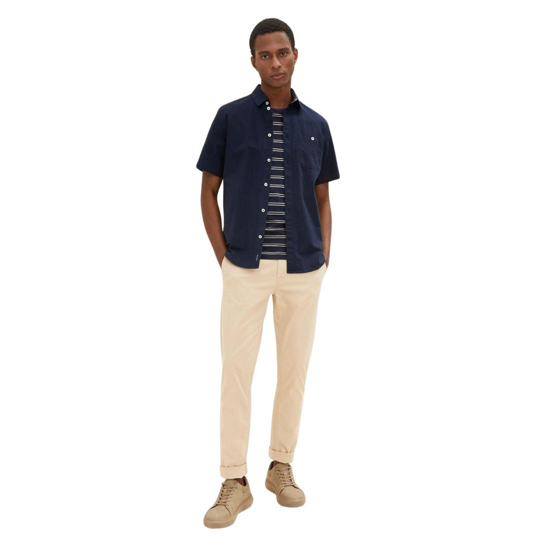 Tom Tailor Shirt Sleeve Shirt Blue