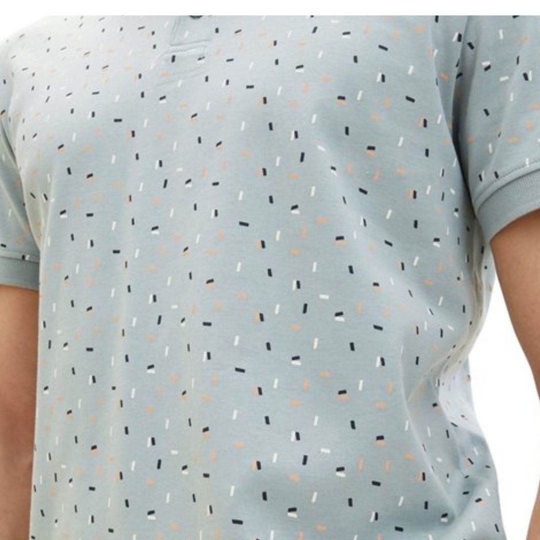 Tom Tailor Polo Shirt Green Print