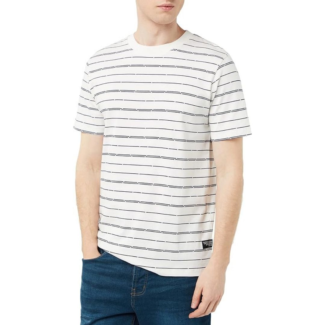 Tom Tailor T-Shirt Cream Print