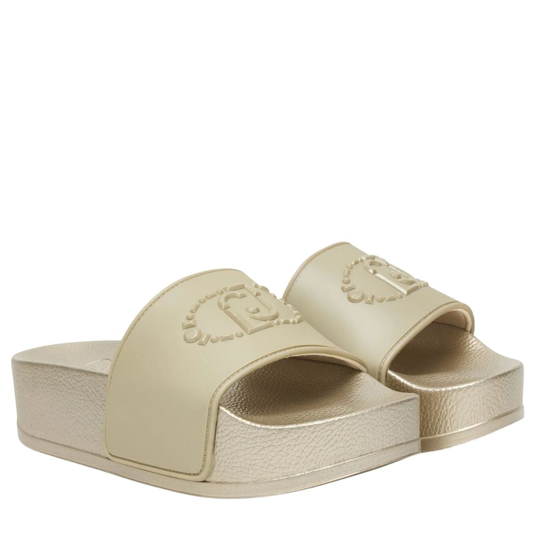 LIU.JO MYKONOS 01 Gold Slippers
