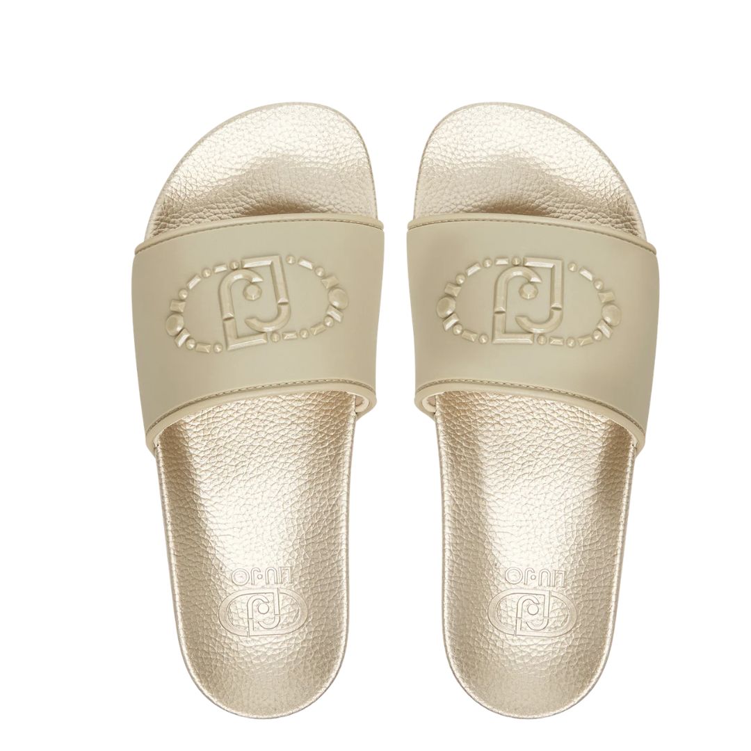LIU.JO MYKONOS 01 Gold Slippers