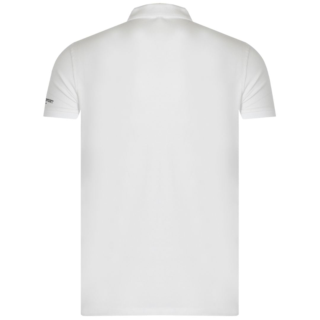 Plein Sport Swim Men White Polo Shirt
