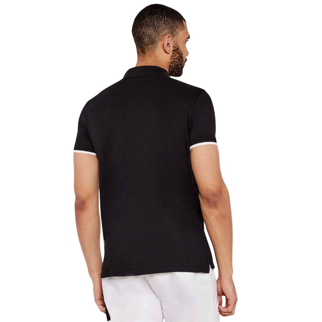 Plein Sport Swim Men Black Polo Shirt