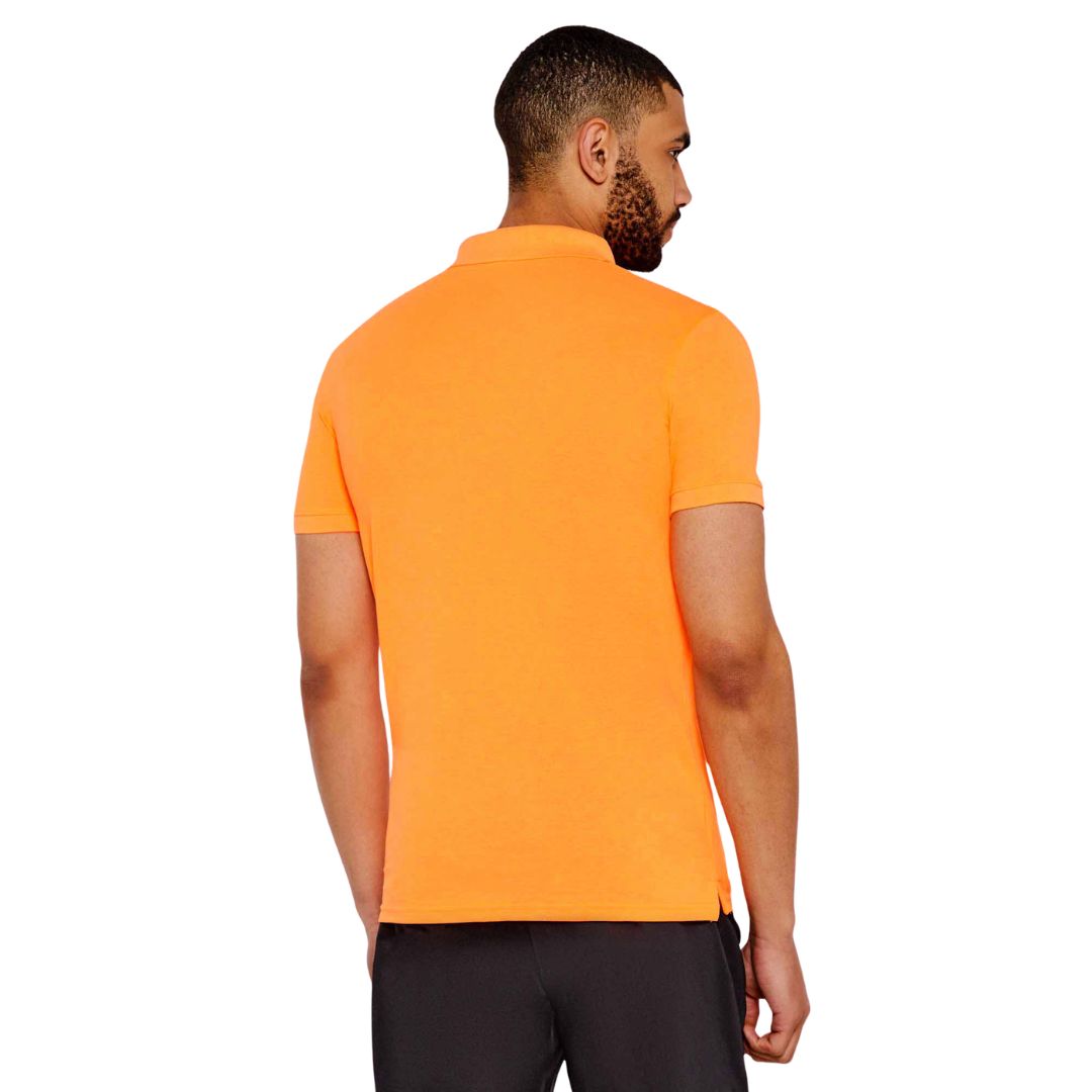 Plein Sport Swim Men Orange Polo Shirt