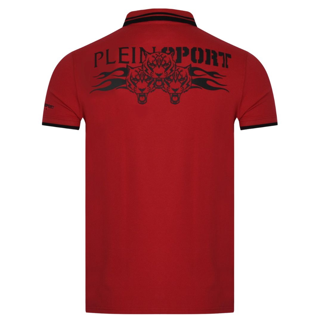 Plein Sport Swim Men Red Polo Shirt