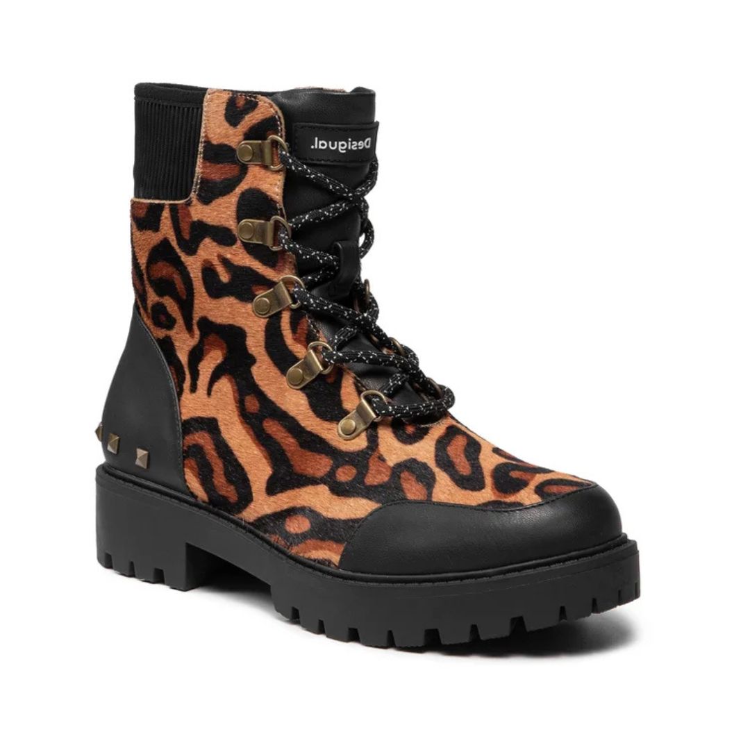 Desigual Biker Leopard Boots