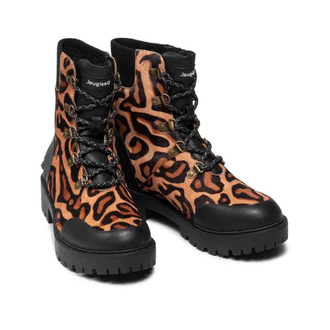 Desigual Biker Leopard Boots