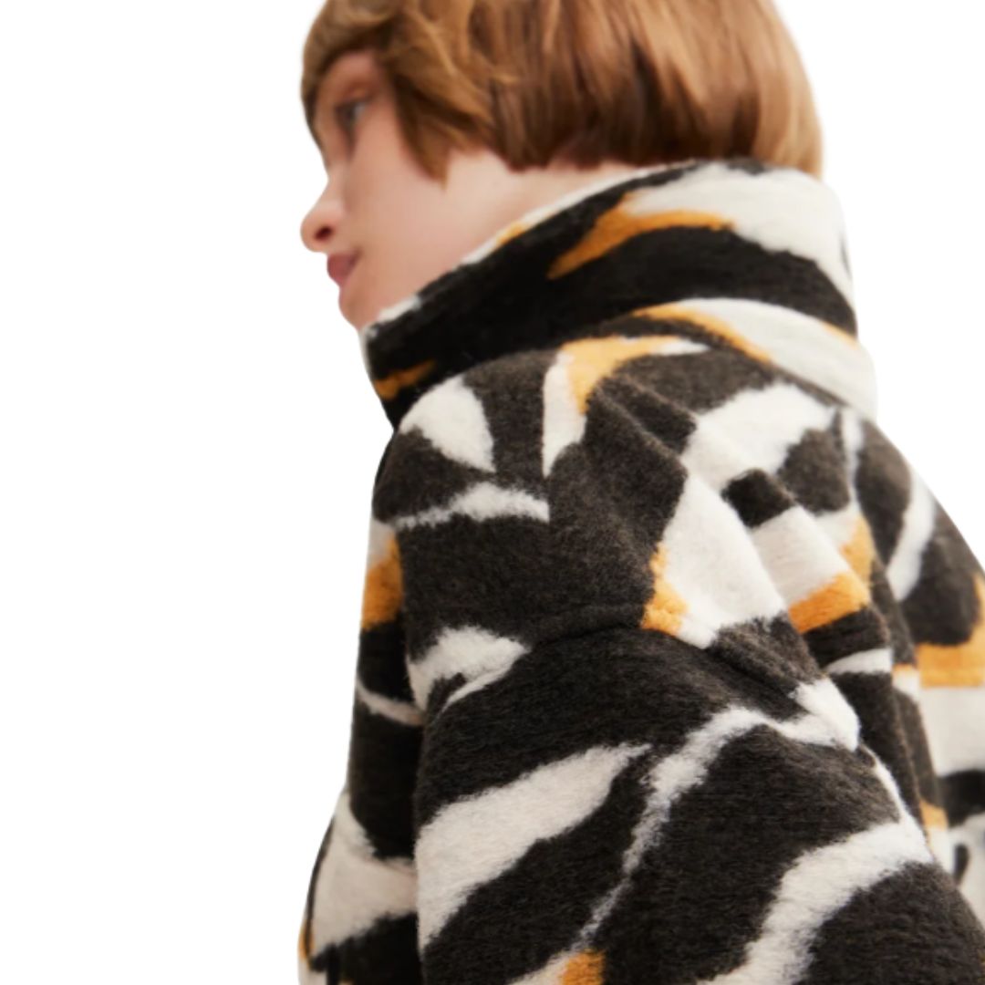 Desigual Wool Mix Chaq Rass Coat