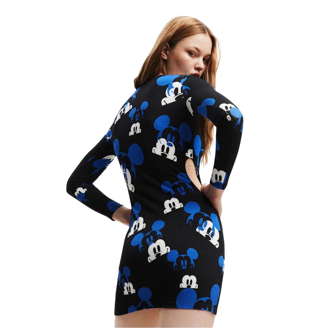Desigual Vest Faces Mickey Dress