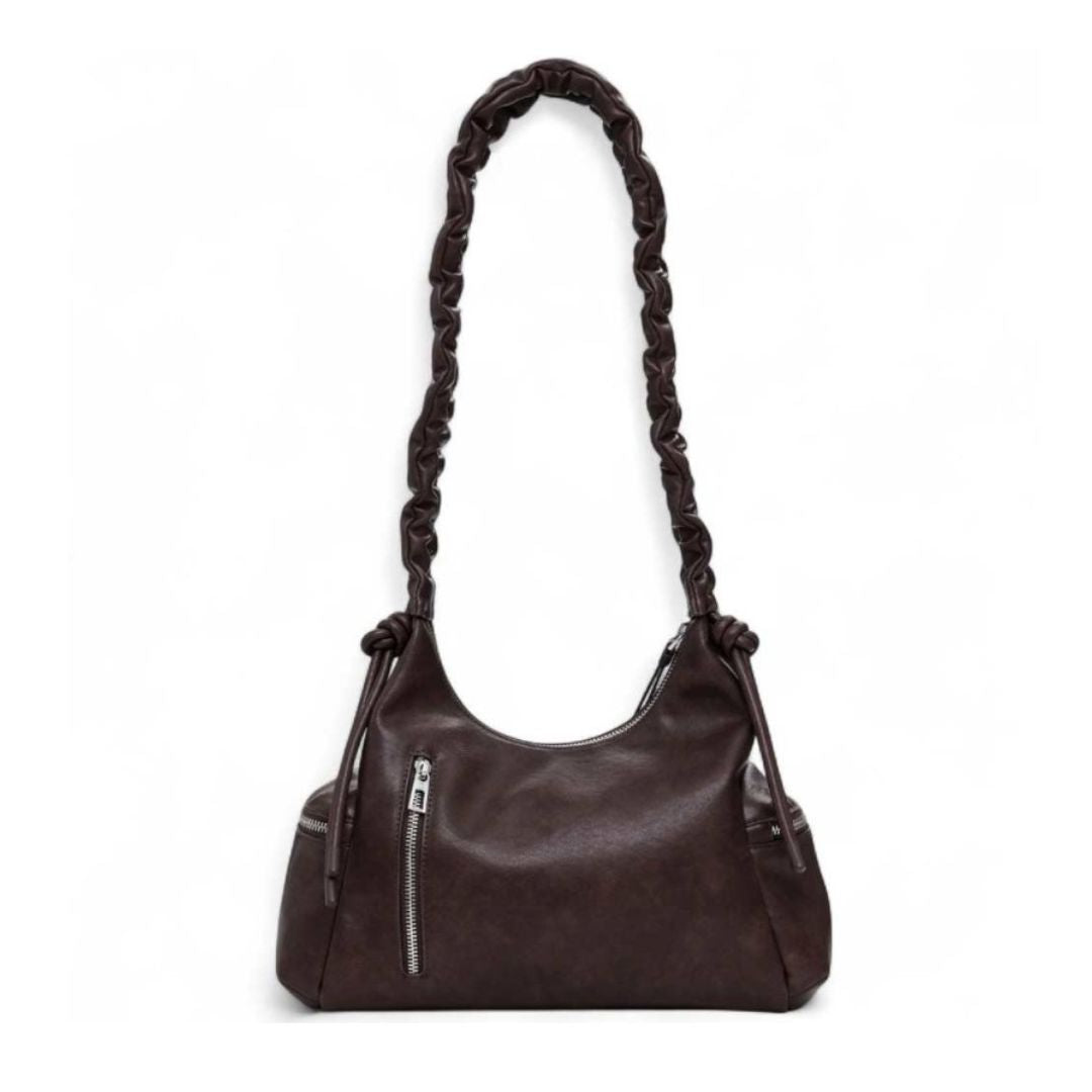 Desigual Half Logo Hand Bag Brown