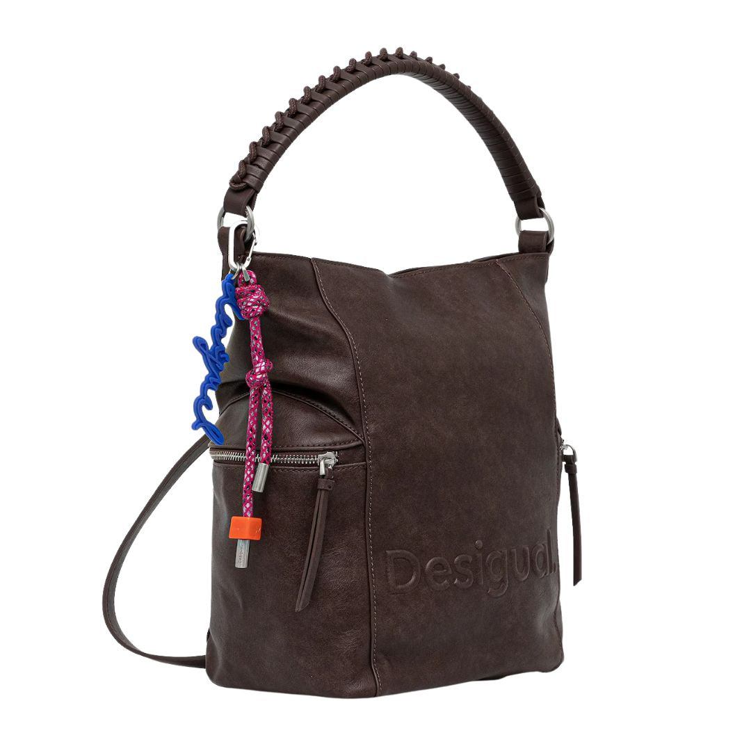Desigual Half Logo Arica Choco Backpack