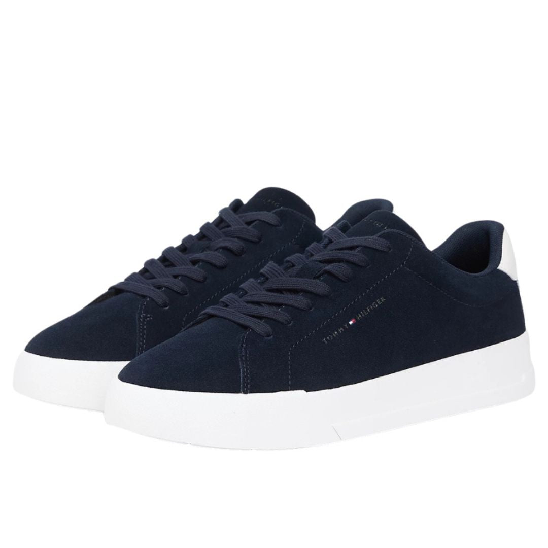 Tommy Hilfiger Men Blue Suede Shoes