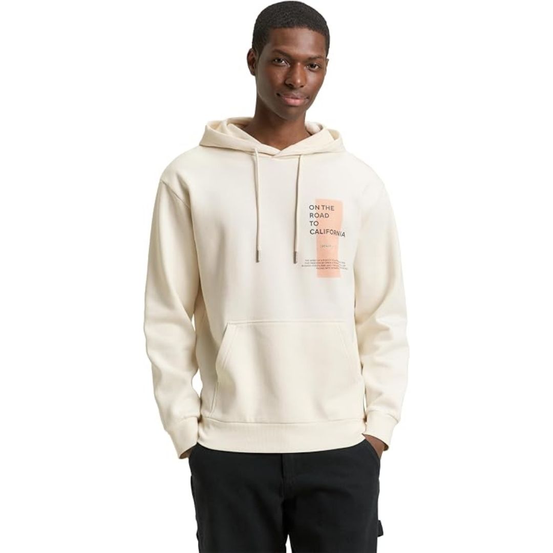 Tom Tailor White Men Hoodie