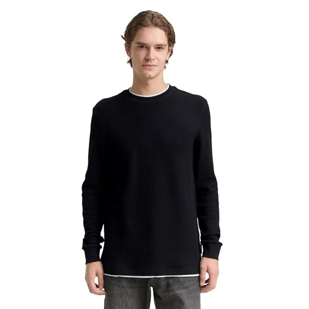 Tom Tailor Black Men Pullover