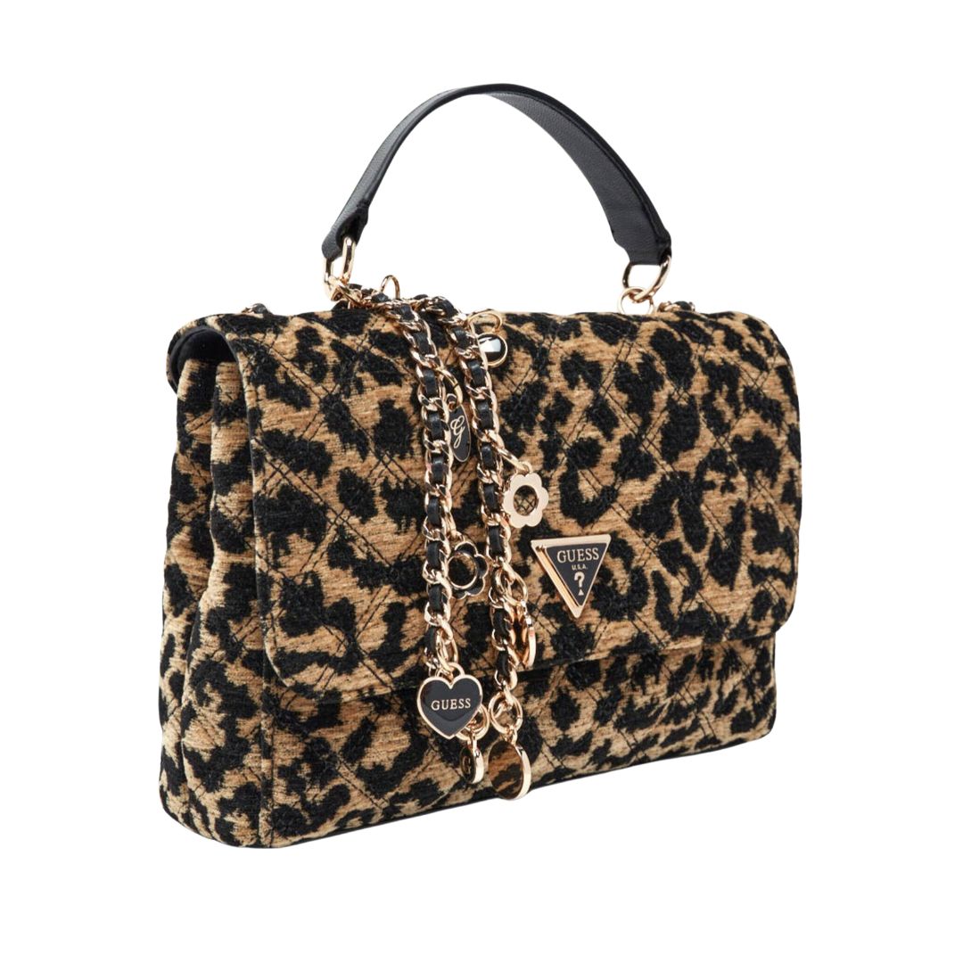 Guess Leopard Print Shoulder Bag
