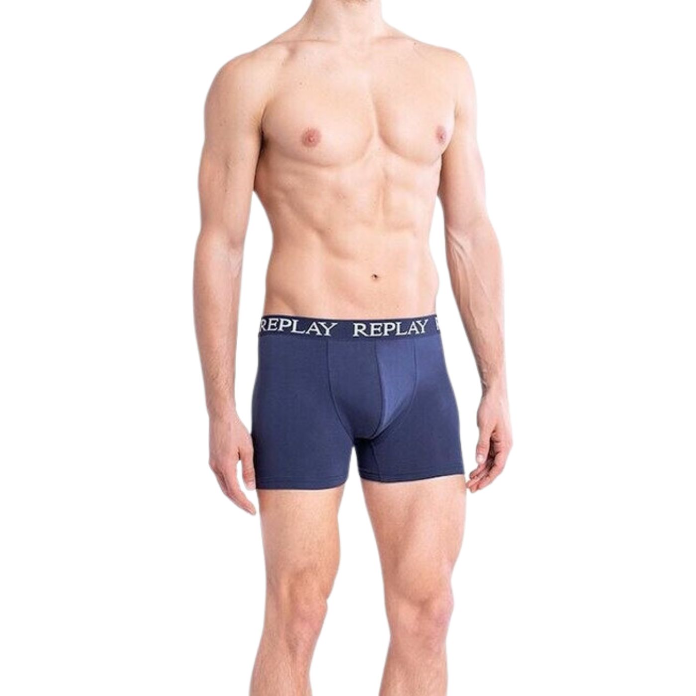 REPLAY Boxer Set 2pc White and Blue