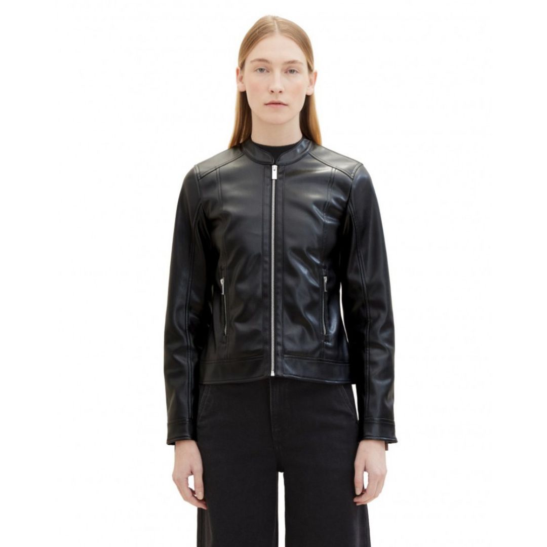 TOM TAILOR Faux Leather Biker Jacket