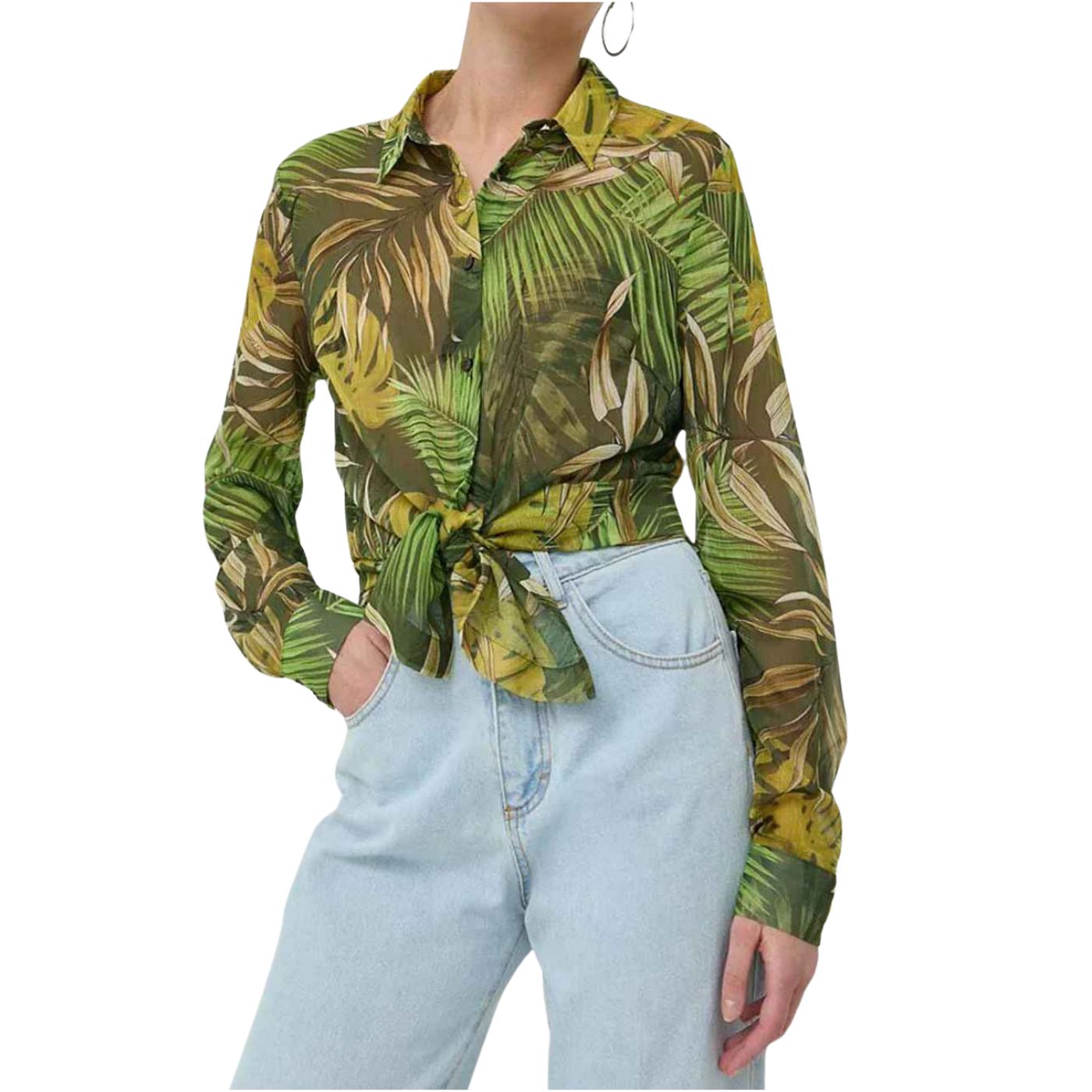 Guess Leaf Print Blouse