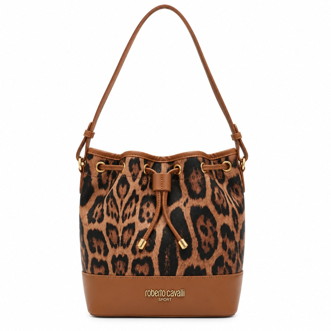 Roberto Cavalli Sport Bag | Brown Patterned