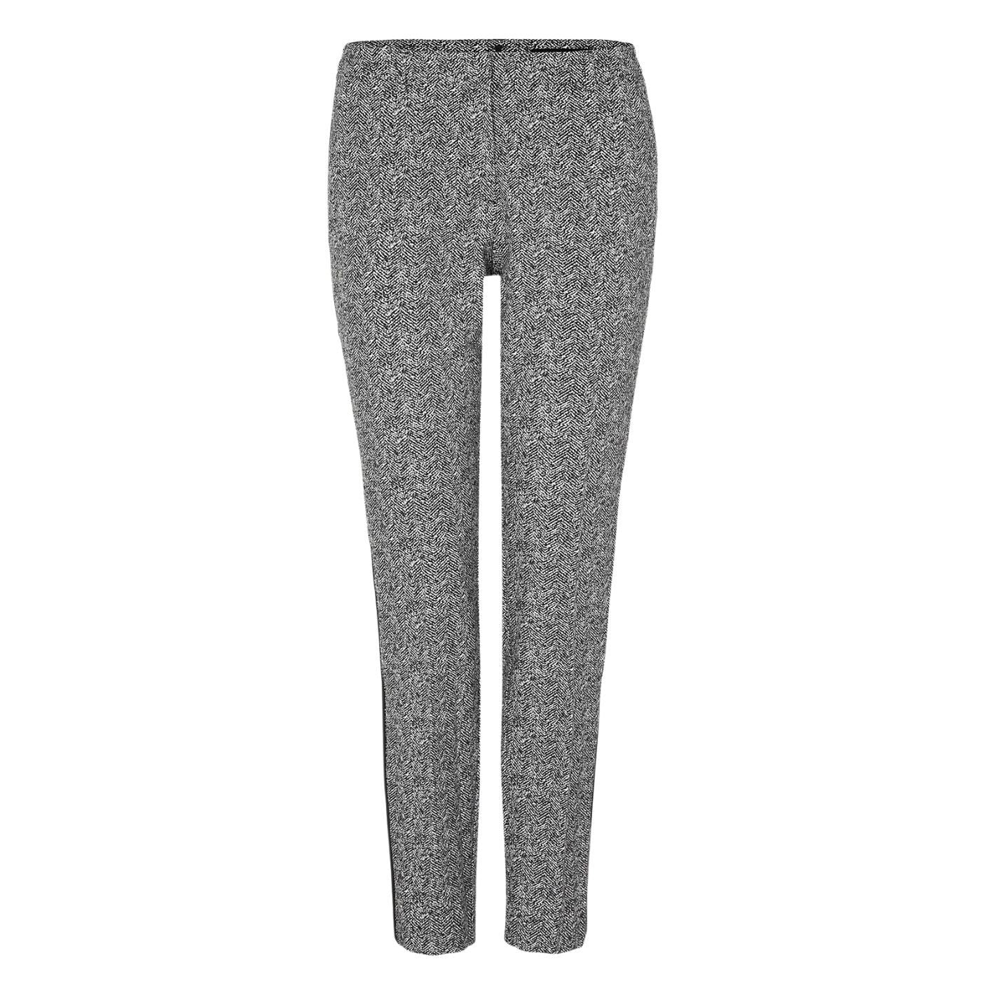 s.Oliver Comma Trousers | Black-White