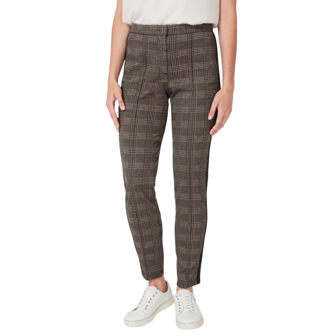 s.Oliver B.LAB Trousers | Brown Checkered