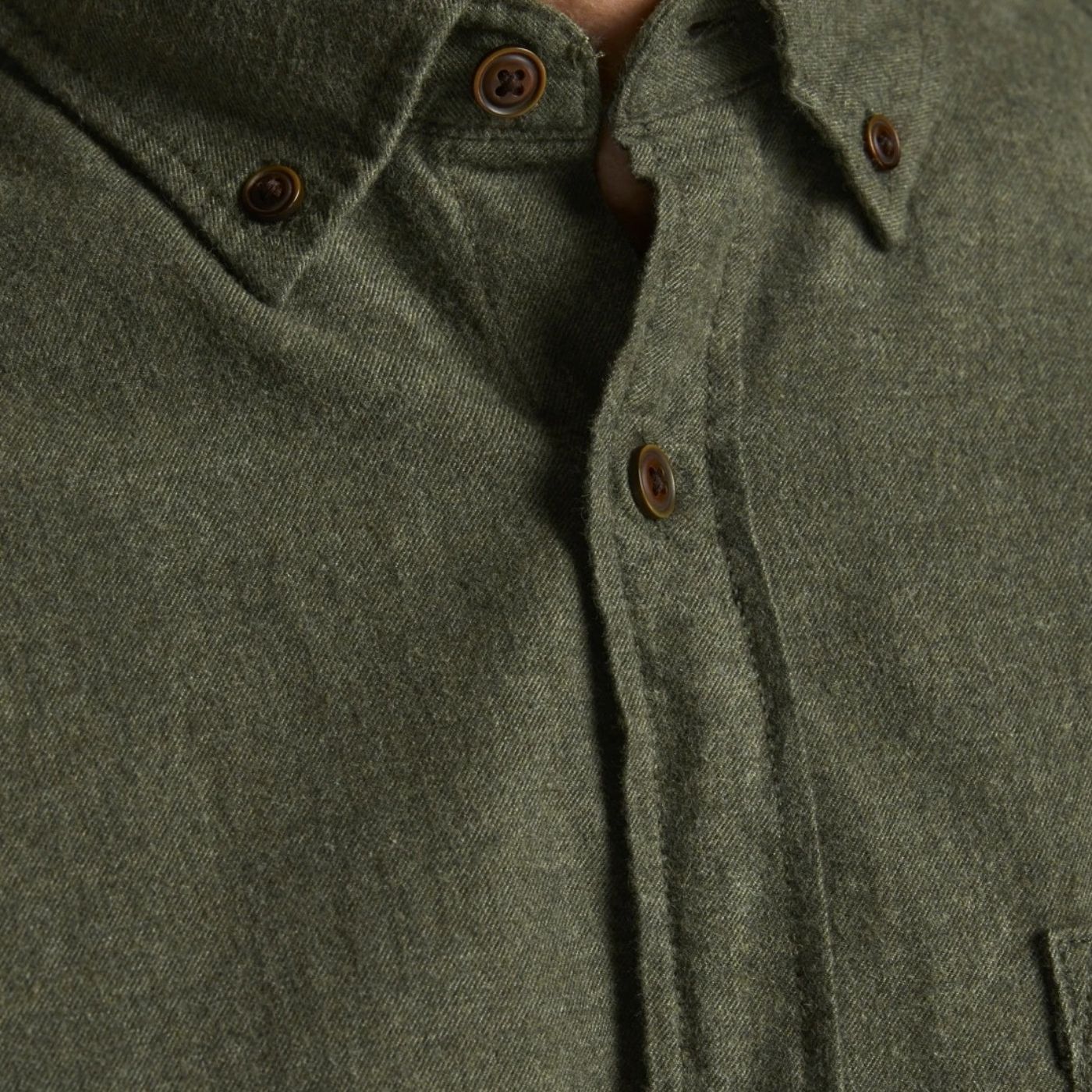 Jack & Jones Long Sleeve Shirt | Khaki
